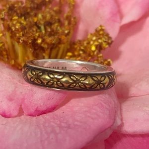 🛑Pandora Vintage Floral be Enamel Ring